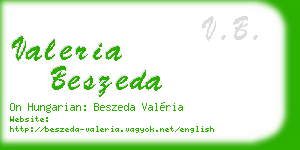 valeria beszeda business card